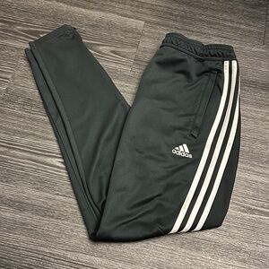 Adidas Black 3-Stripes Tiro Track Pants – Size S (Slim Fit, Zip Ankle)